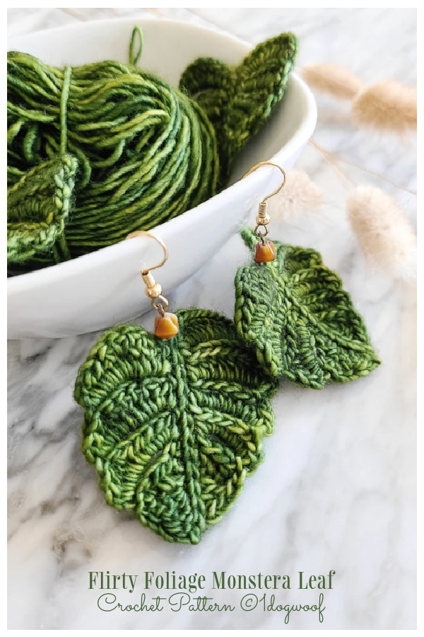 Flirty Foliage Monstera Leaf Crochet Patterns 
