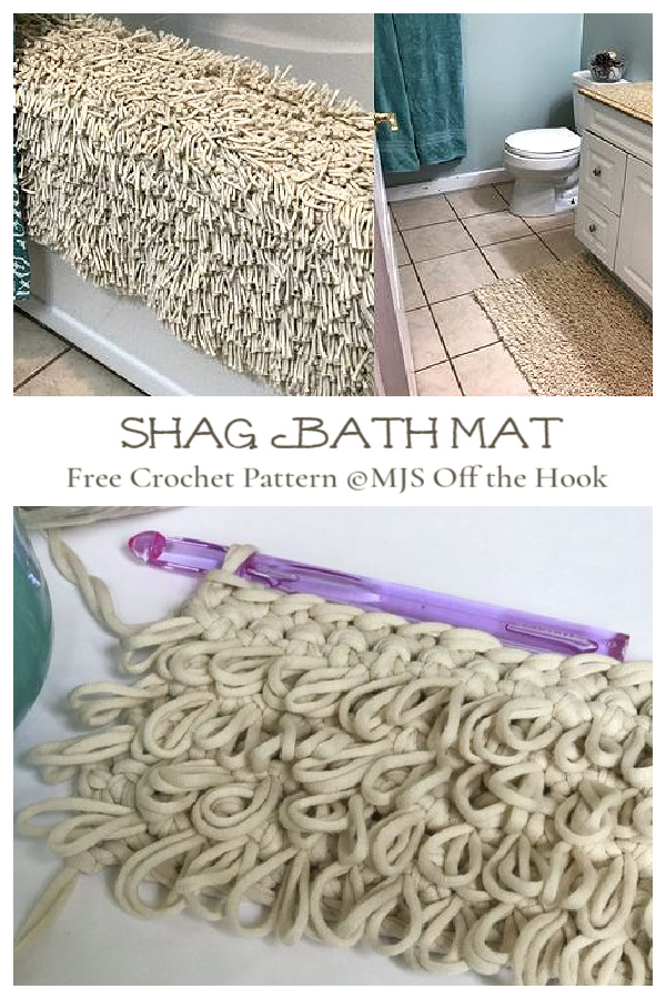 Shag Bathmat Free Crochet Patterns