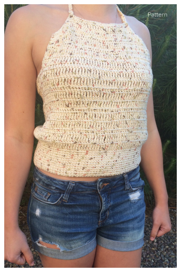 Simple Crochet Halter Top Free Crochet Patterns