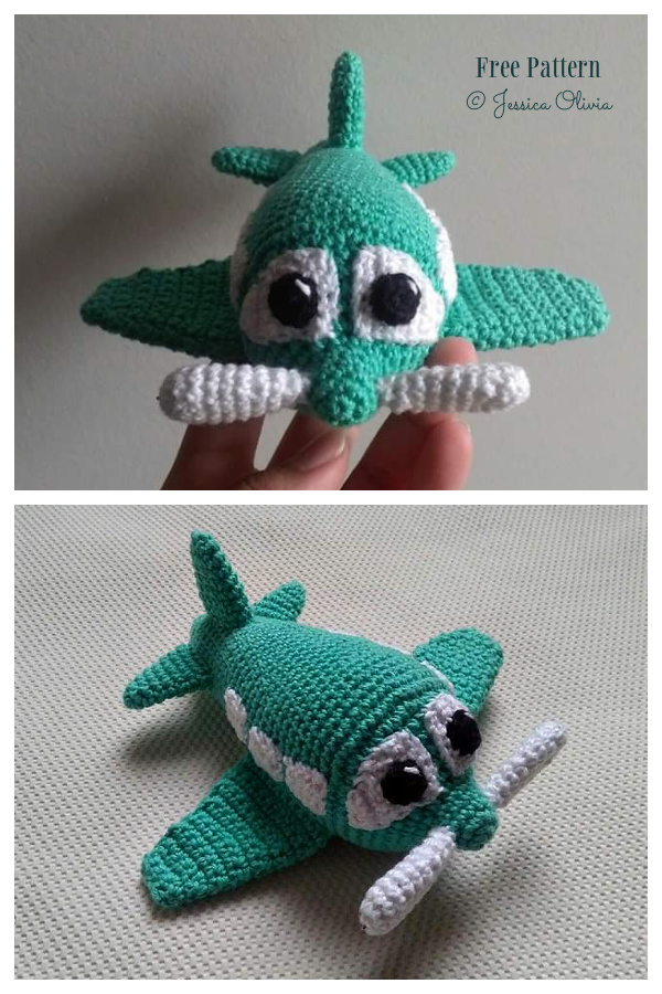 Crochet Airplane Amigurumi Free Patterns