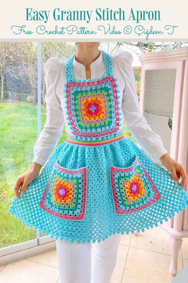 Easy Granny Stitch Apron Free Crochet Pattern Video Tutorial