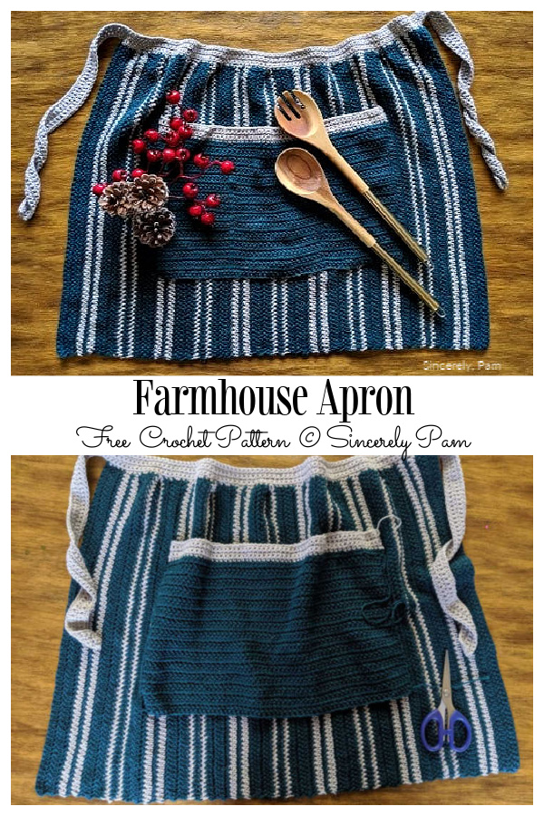 Farmhouse Apron Free Crochet Patterns