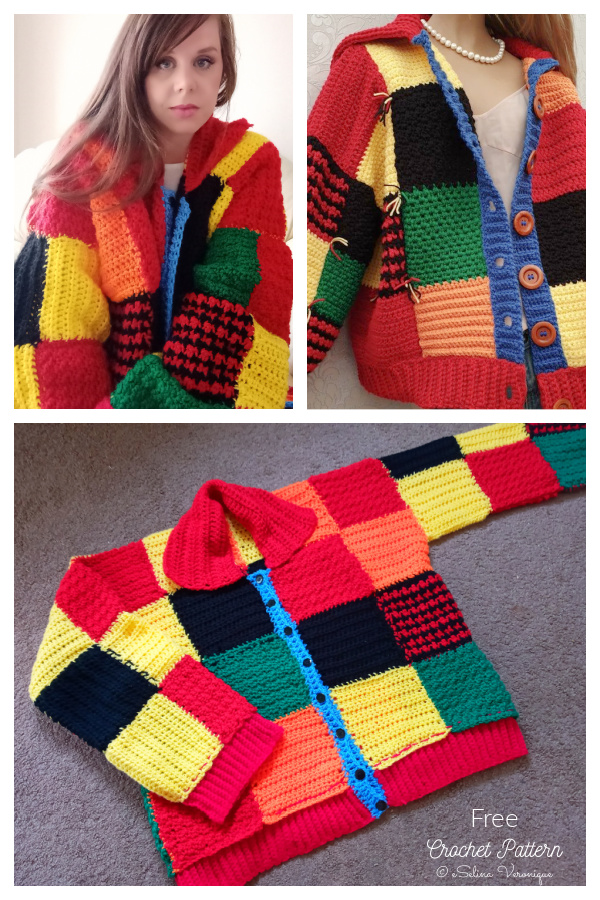 The Iconic Patchwork&nbsp;Cardigan Free Crochet Patterns