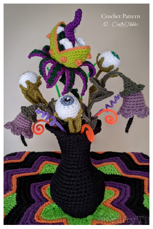 Spookquet Spooky Bouquet rochet Patterns for Halloween