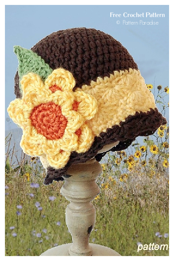 Harvest Gold Beanie Free Crochet Patterns