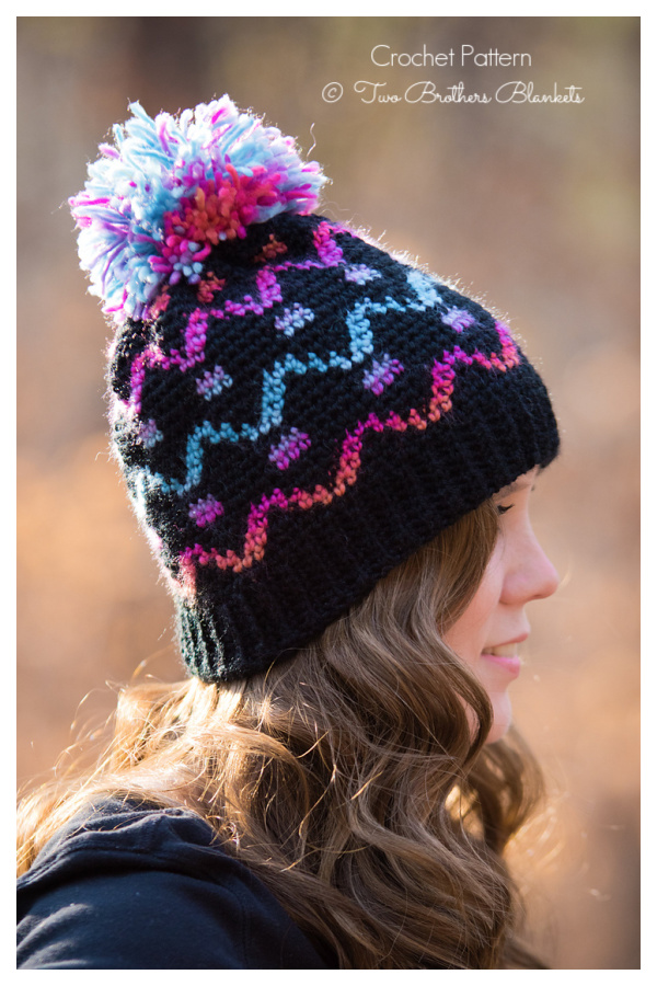 Fair Isle&nbsp;Camden Hat Crochet Patterns