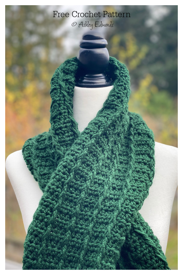 Long Fairbrook Scarf Free Crochet Patterns