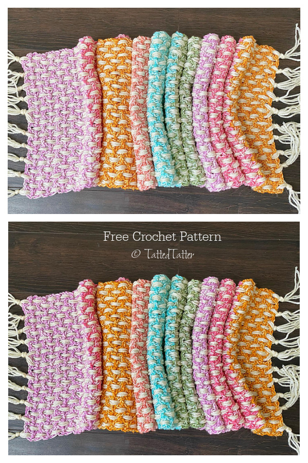 Long Woven Overlay Scarf Free Crochet Patterns