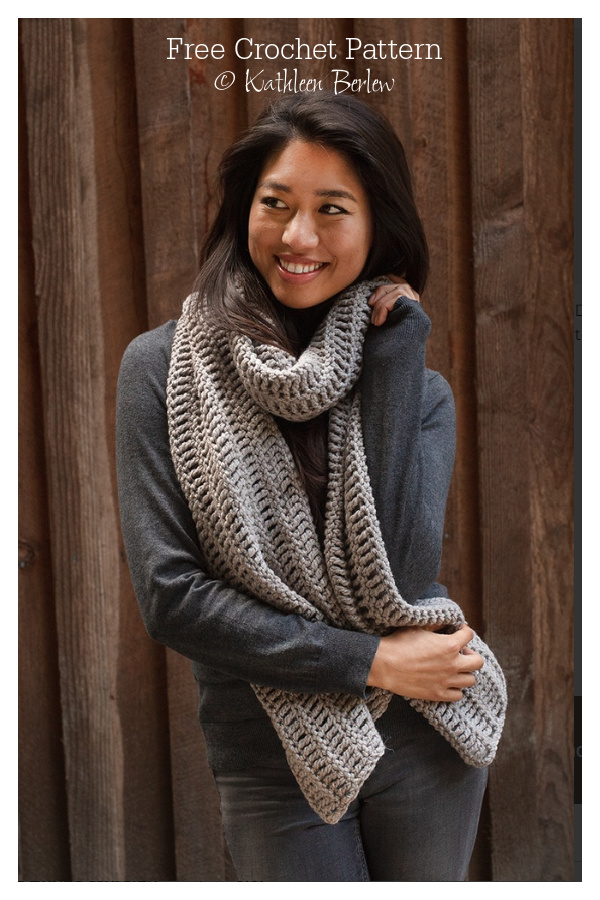 Vanilla Latte Super Scarf Free Crochet Patterns