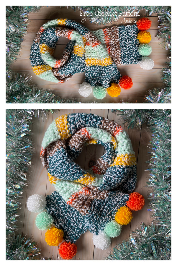 Merry and Bright Scarf Free Crochet Patterns