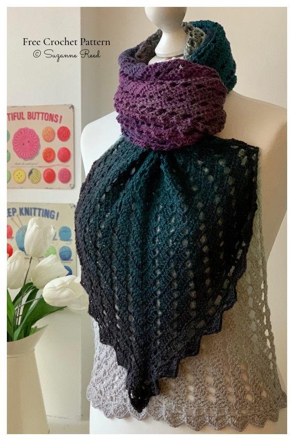 Long SAbilee Scarf Free Crochet Patterns