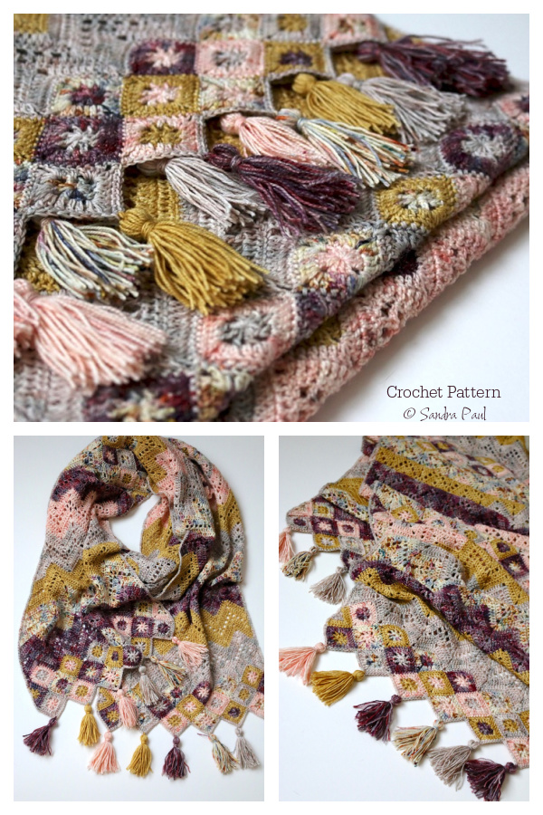 Long Ziggy Interrupted Scarf Crochet Patterns