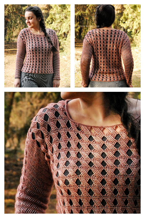 Twist Stitch Hourglass Top Crochet Pattern