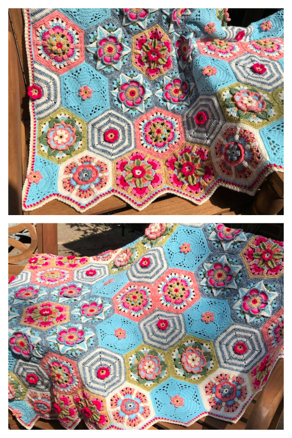 Frida's Flowers Blanket Free Crochet Pattern