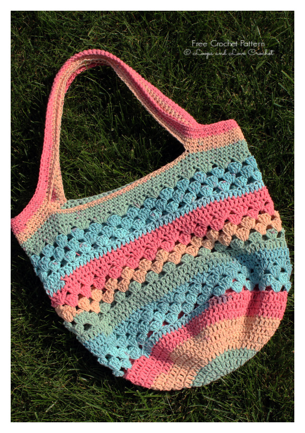 Easy Market Tote Bag Free Crochet Pattern