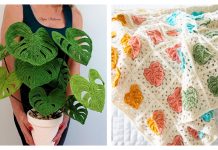 Monstera Leaf Free Crochet Patterns and Paid Monstera Leaf Free Crochet Patterns