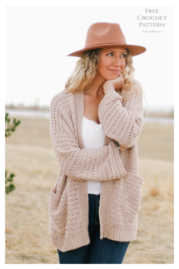 Nexus Cardigan Free Crochet Pattern