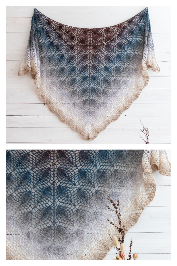 Eastern Dream Shawl Crochet Pattern