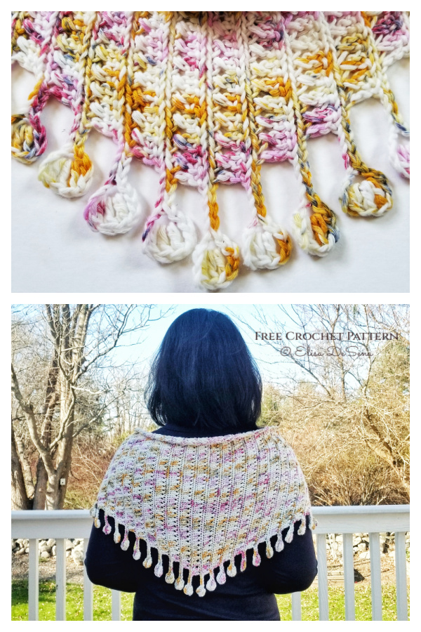 The XOXO Shawlette Free Crochet Pattern