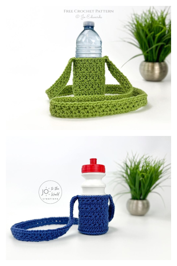 Water Bottle Holder Free Crochet Pattern