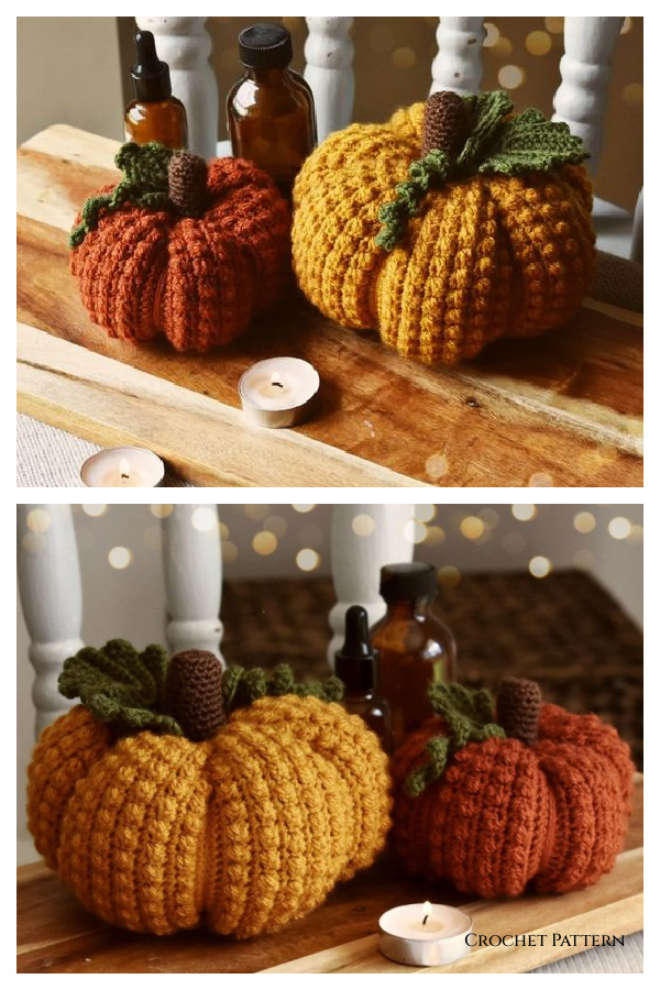 Vintage Berry Beautiful Pumpkins Crochet Patterns