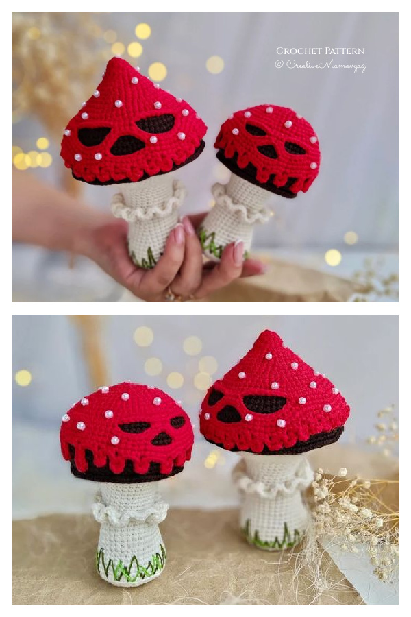 Creepy Poisoned Mushroom Crochet Pattern