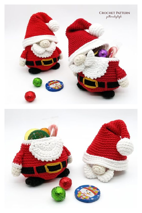Christmas Santa Gnome Crochet Pattern