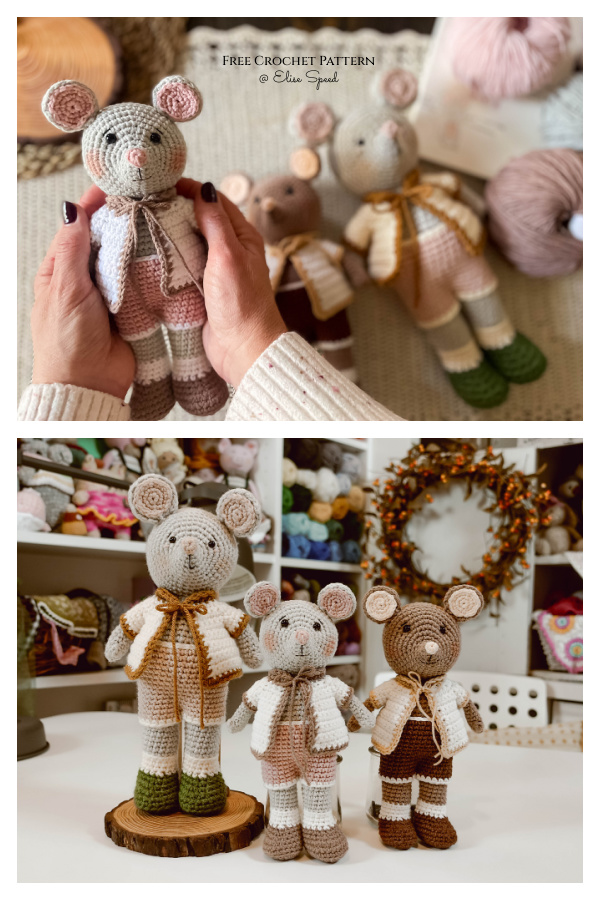 Petunia Petalmouse Mouse Free Crochet Pattern