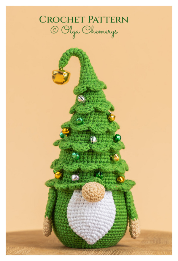 Christmas&nbsp;Tree Gnome Crochet Patterns
