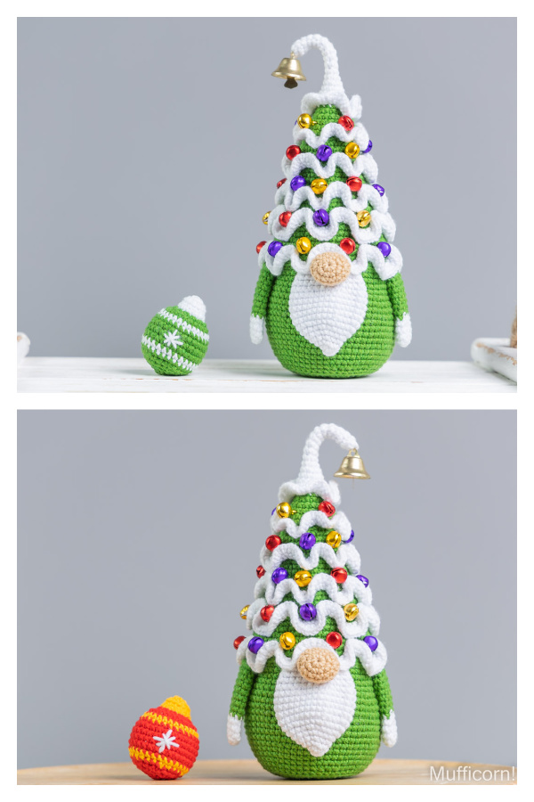 Christmas&nbsp;Tree Gnome Crochet Patterns