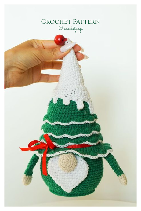 Christmas&nbsp;Tree Gnome Crochet Patterns