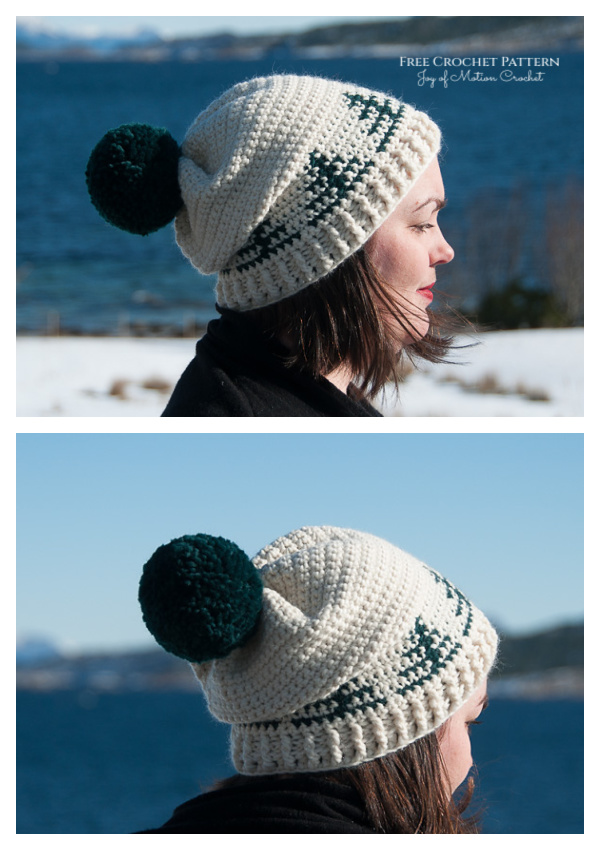 Christmas Trees Hat Crochet Pattern Free