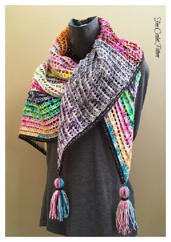 Dragon Belly Shawl Free Crochet Pattern