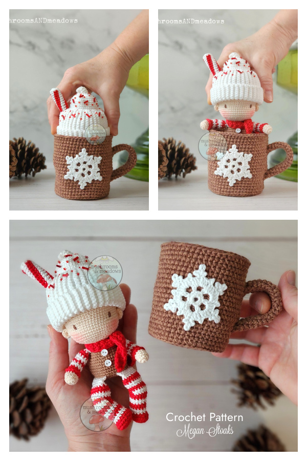 Crochet Peppermint Mocha Baby Amigurumi Pattern