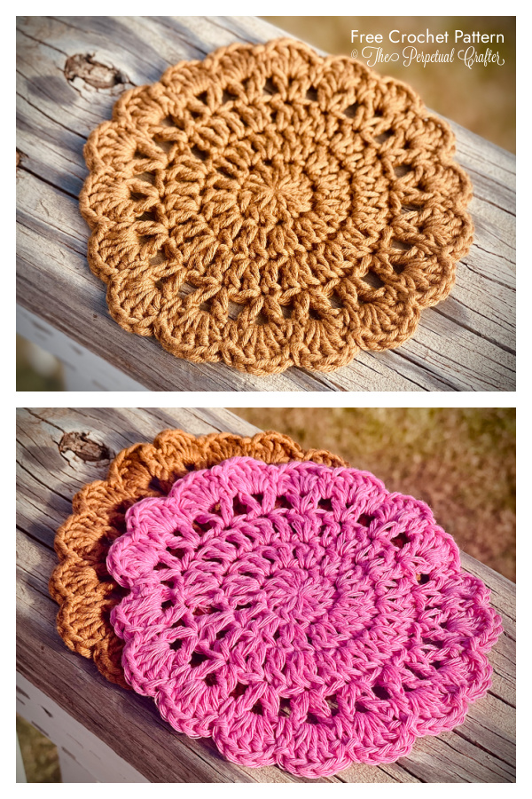 Easy Mistborn Coaster Free Crochet Pattern