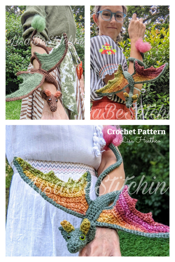 Amigurumi Wearable Wrap Dragon Crochet Pattern