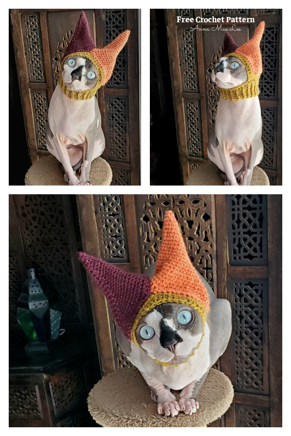 Hennin Cat Hat Free Crochet Pattern