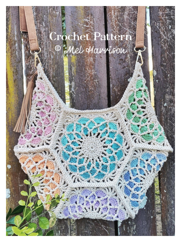 Fractal Bloom Project Bag Crochet Pattern