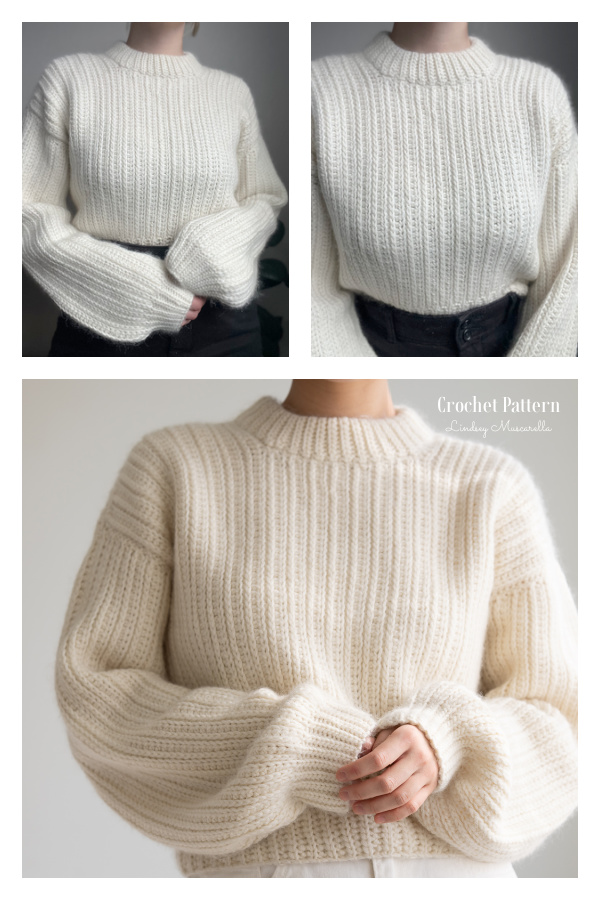I'll Pencil You In Sweater Crochet Pattern