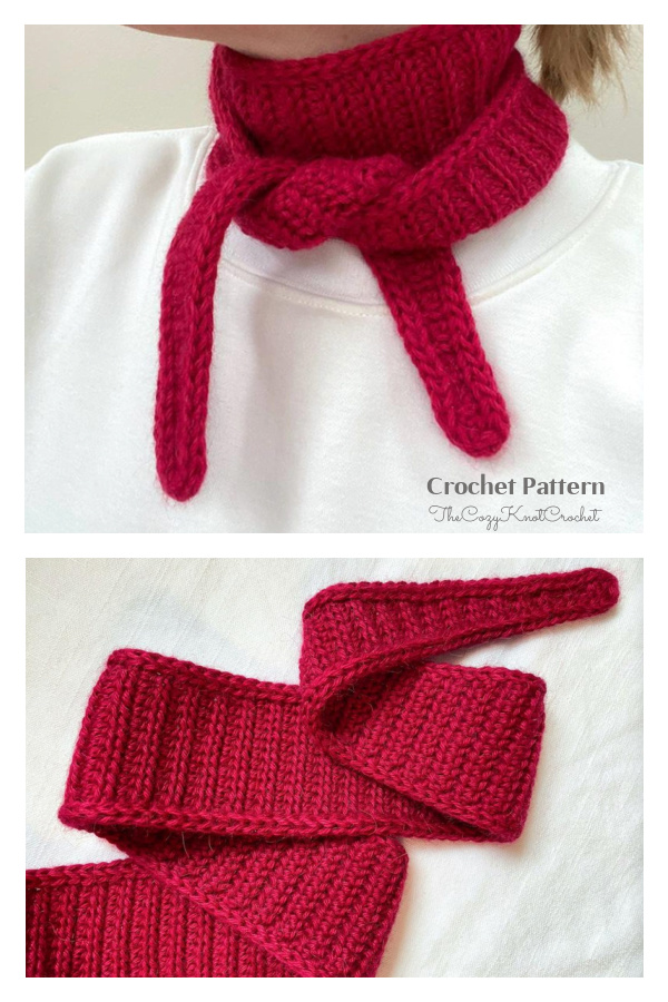 Mini Hair Tie / Felicity Scarf Crochet Pattern