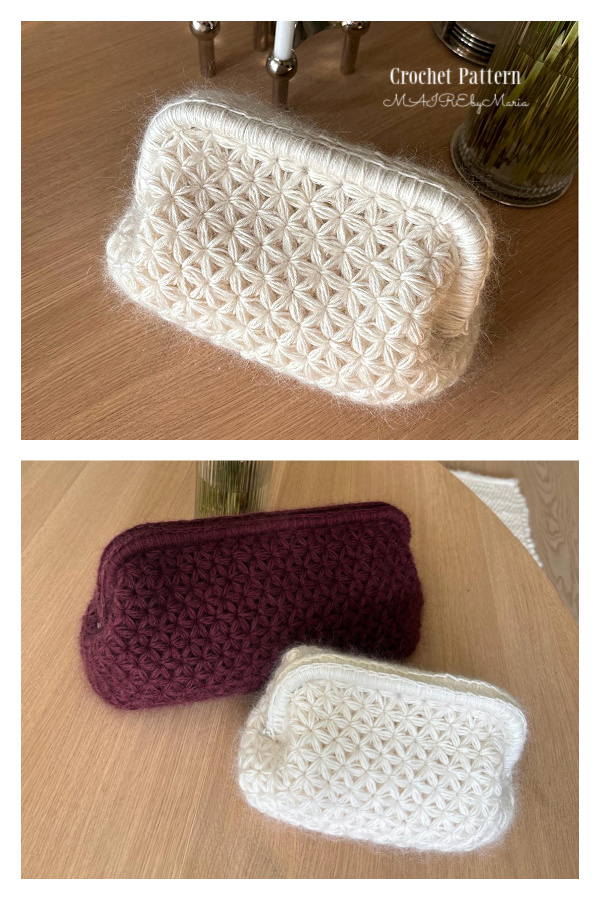Beautiful Jasmine Star Stitch Daisy Clutch Crochet Pattern
