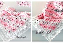 Sakura Cherry Blossom Flower Baby Blanket Crochet Pattern Sakura Cherry Blossom Flower Baby Blanket Crochet Pattern