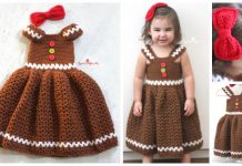 Christmas Crochet Gingerbread Girl Dress Free Crochet Pattern Crochet Gingerbread Girl Dress Free Crochet Pattern
