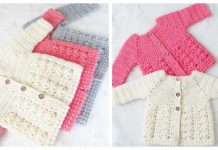 Evelyn Baby Sweater Cardigan Crochet Pattern Evelyn Baby Sweater Crochet Pattern
