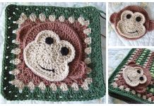 Little Monkey Granny Square Free Crochet Pattern Crochet Little Monkey Granny Square Free Crochet Pattern