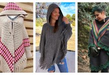 7 Hooded Poncho Crochet Patterns Hooded Poncho Crochet Patterns