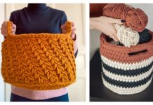 Chunky Basket Free Crochet Patterns Chunky Basket Free Crochet Patterns