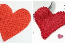 Heart Shaped Dishcloth Free Crochet Patterns Heart Shaped Dishcloth Crochet Patterns