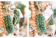 Wheat Stitch Pickle Ornament Free Crochet Pattern Wheat Stitch Pickle Ornament Free Crochet Pattern
